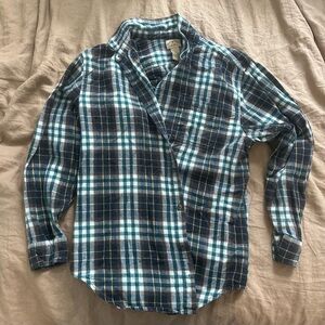 Blue Mountain XLT Plaid Flannel Shirt - 100% Cotton